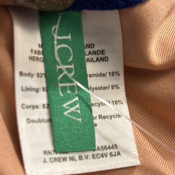 J. Crew NWT Heritage Scoop Neck Bikini Top Womens Navy Blue - Picture 5 of 6